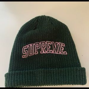 Authentic Supreme Loose Gauge Arc Green and Pink Beanie